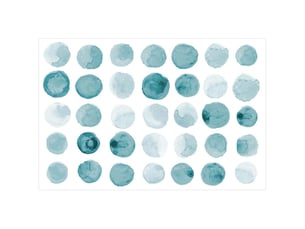 Tapis en vinyle pastilles colorées 60 x 40 cm