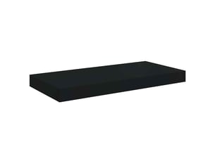 Étagère flottante, étagère murale noir 50x23,5x3,8 cm mdf cf42317