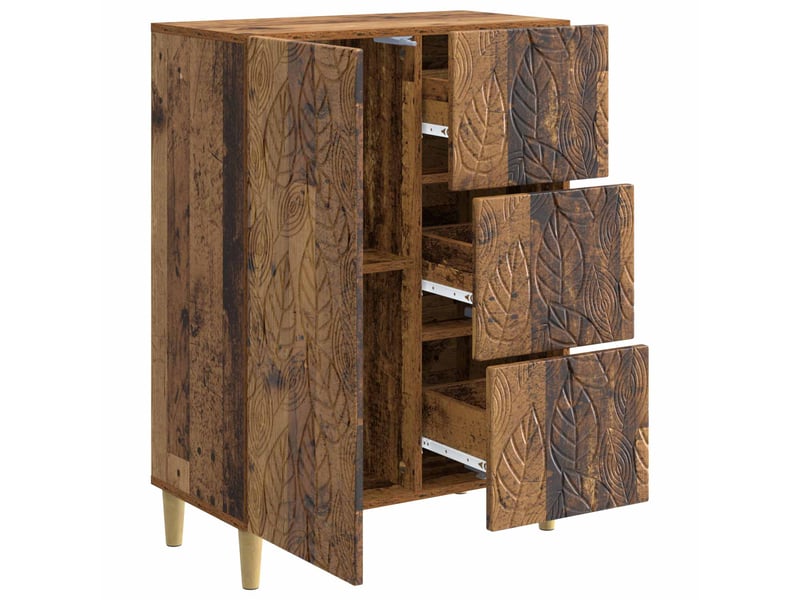  Buffet - bahut - meuble de rangement bois ancien 66 x 34,5 x 90 cm bois d'ingénierie  - Conforama D