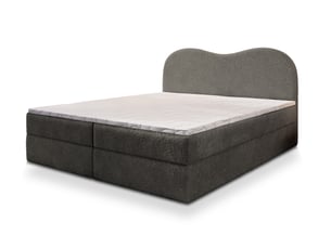 Lit avec rangement 180x200 cm <strong>MASSENO</strong> <strong></strong> coloris gris