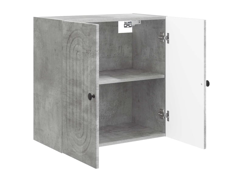  Armoire murale salon, meuble de rangement gris béton 59x31x60 cm bois d'ingénierie shl5993  - Conforama C