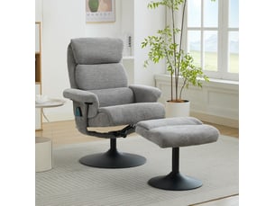 Pouf / repose pied DESMIU  gris