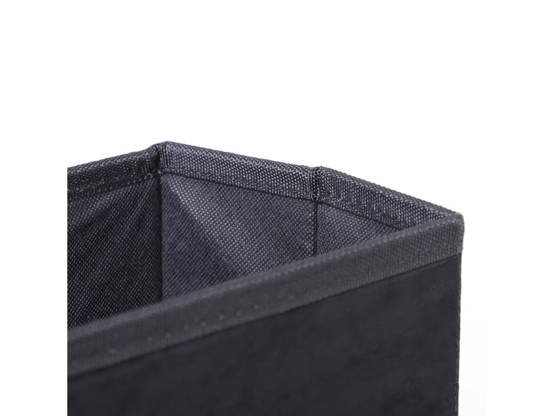 Escalier pliable 40x54x48 cm – noir – 3 marches avec rangement intérieur et housse amovible - Conforama E