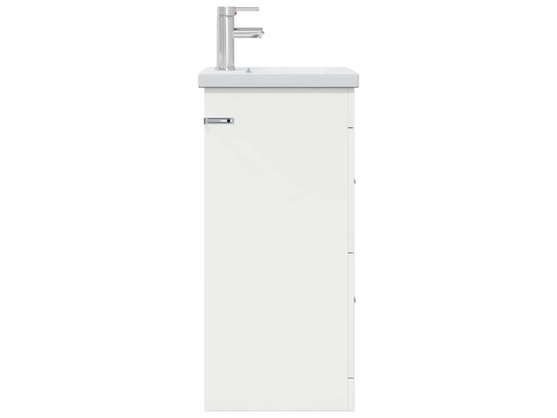 Meuble de salle de bain avec évier blanc 42x40x84.5 cm shl100 - Conforama D
