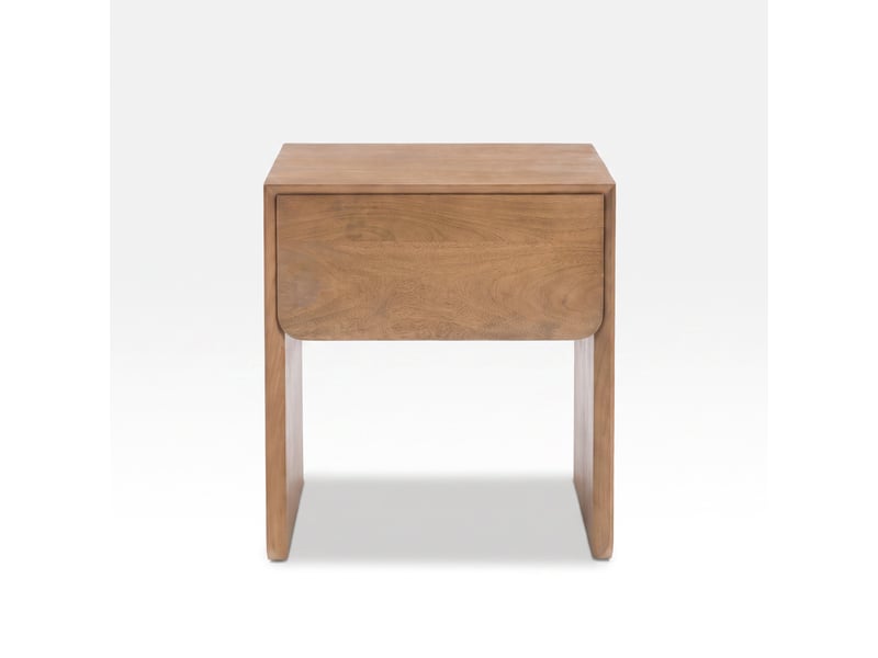  Table de chevet en bois de manguier marron clair-achille Achille - Conforama A