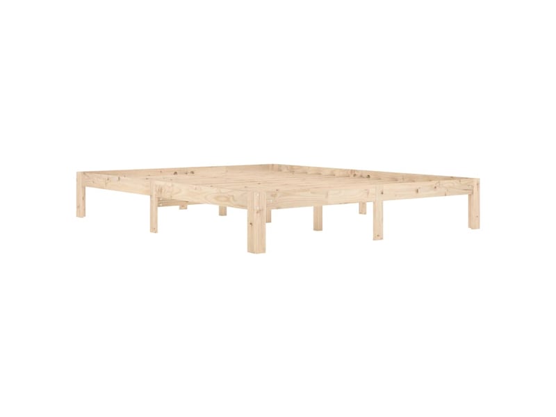 Lit double- lit adulte -  cadre de lit sans matelas bois massif de pin 160x200 cm  - Conforama B