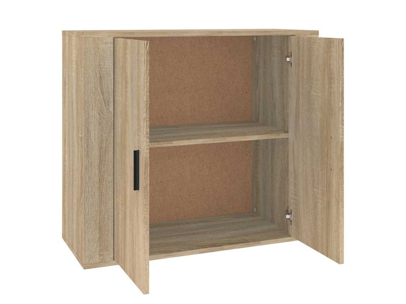  Buffet - bahut - meuble de rangement chêne sonoma 80x33x70 cm bois d'ingénierie  - Conforama D
