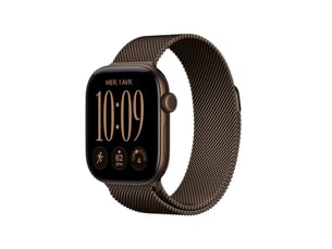 Montre connectee gps cellular 42 mm aluminium bronze boucle milanaise