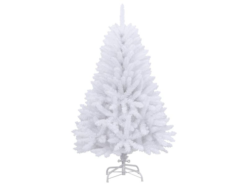  Sapin de noël - arbre de noël artificiel à charnières avec support blanc 150 cm  - Conforama A