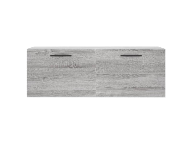  Armoire murale salon sonoma gris 100x36,5x35cm bois d'ingénierie shl1626  - Conforama E