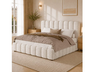 Lit 2 places 160x200 cm HAUSS SPOLE coloris blanc