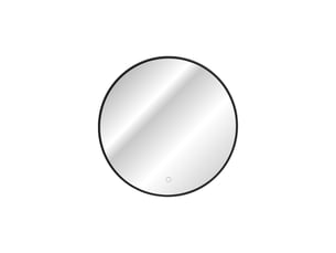 Miroir salle de bain led rond noir 60x60 cm design