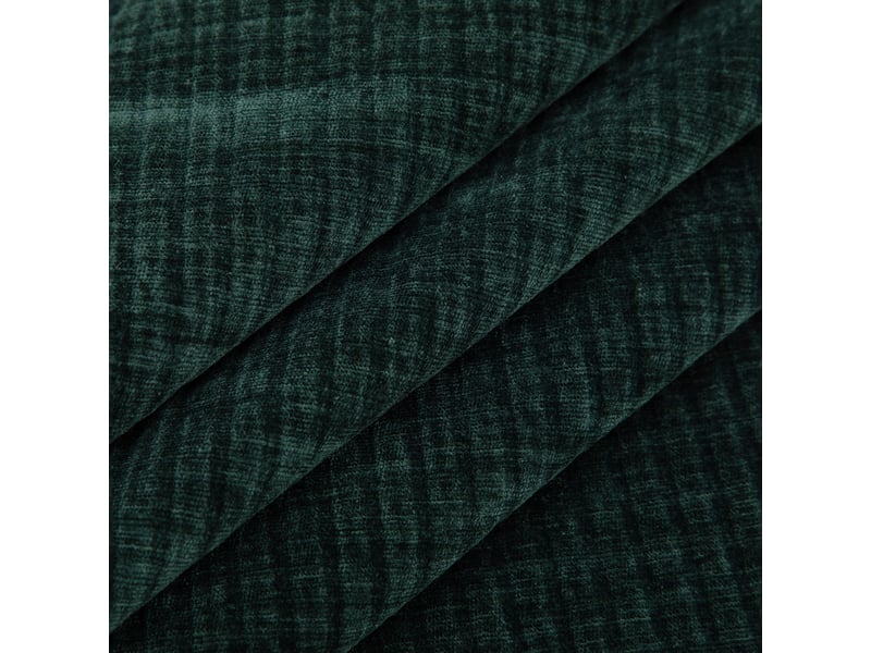  Fauteuil chenille vert avec repose-pieds, canapé individuel rembourré pour salon et petit espace  - Conforama R