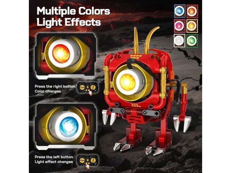  Robot dragon rc 5 en 1 354 pieces avec leds yeux app controle 151498_AAAAL80502_6_DROPFR - Conforama C