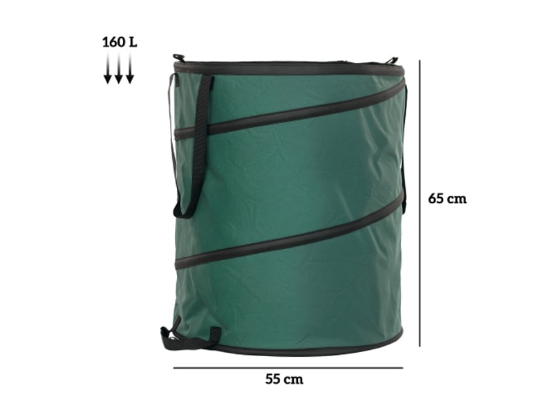  Sac à déchets de jardin 2x160 l, étanche, autoportant, couvercle zippé, réutilisable  - Conforama C