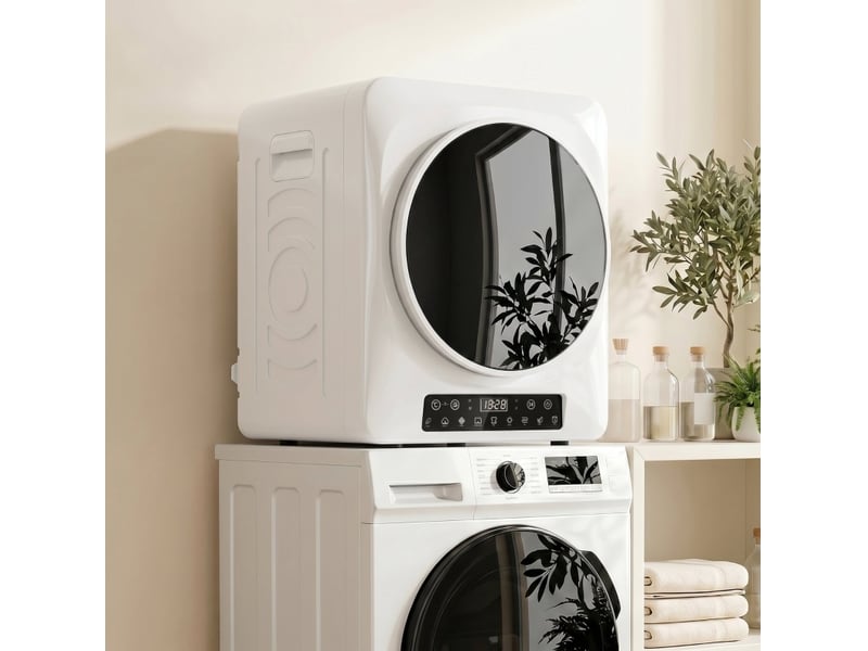  Sèche-linge à évacuation compact 49x43x61 cm, 1000 w, modes eco et extra sec, blanc  - Conforama C