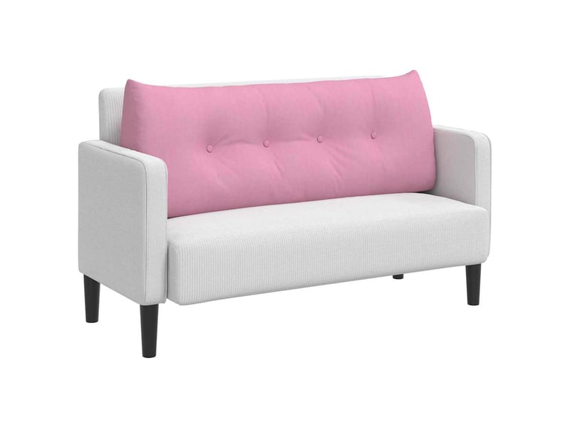 Coussin de dos, coussin de dossier rose 120 x 24 x 50 cm tissu cf54965 - Conforama C
