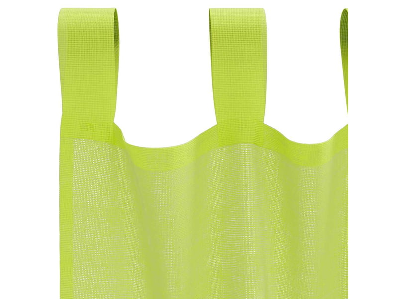  Lot de 2 rideaux en voile, voilages avec passants vert pomme cf44455  - Conforama E
