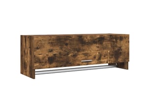 Garde-robe chambre, armoire de rangement chêne fumé 100x32,5x35 cm bois d'ingénierie
