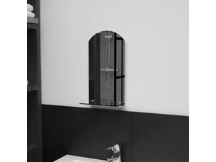 Miroir rectangulaire à fixer coloris argenté <strong></strong>  <strong></strong> - 20 cm x 40 cm