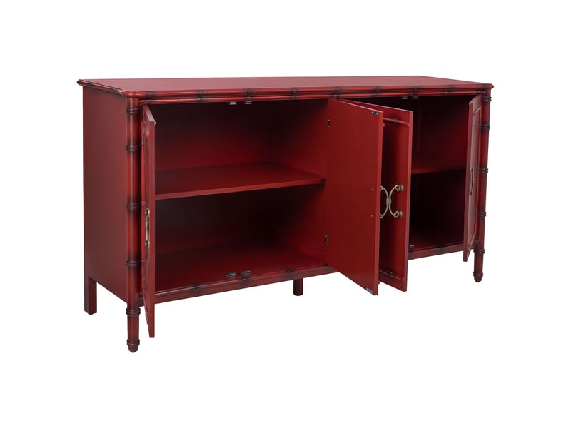  Buffet en bois rouge 178,5x45,5x89 cm h  - Conforama E