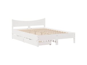 Lit avec rangement 120x190cm coloris beige