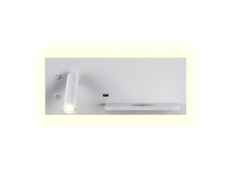  Applique murale fabrilamp velazquez blanc led intégrée 2 w 130 lm 4000 k 14x35x14 cm 17136IZ01 - Conforama C