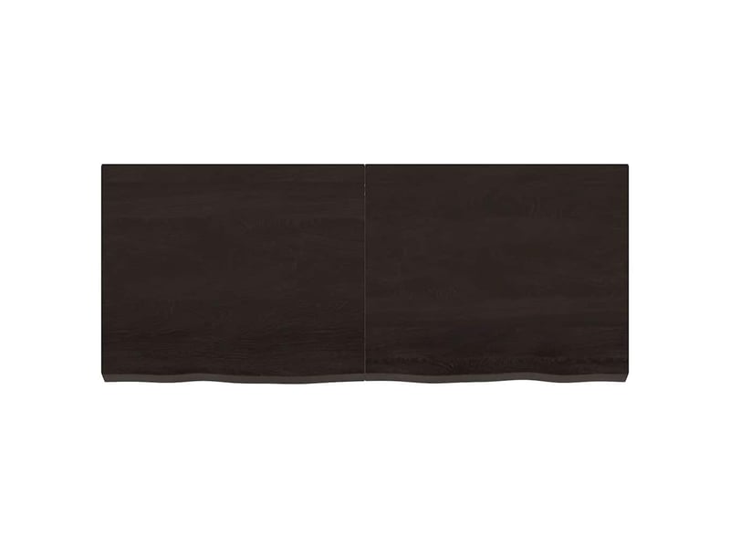  Comptoir de salle de bain, plan de travail marron foncé bois massif traité cf65871  - Conforama D