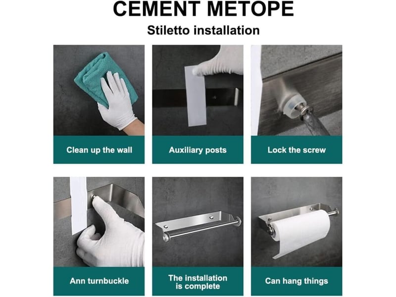  Derouleur essuie tout, porte sopalin, devidoir mural, distributeur papier aluminium et film, support déroulant de rouleau cuisine(argent)  - Conforama D