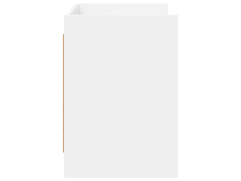  Meuble tv - banc tv - meuble de rangement 100 x 33 x 47 cm blanc bois d'ingénierie  - Conforama E