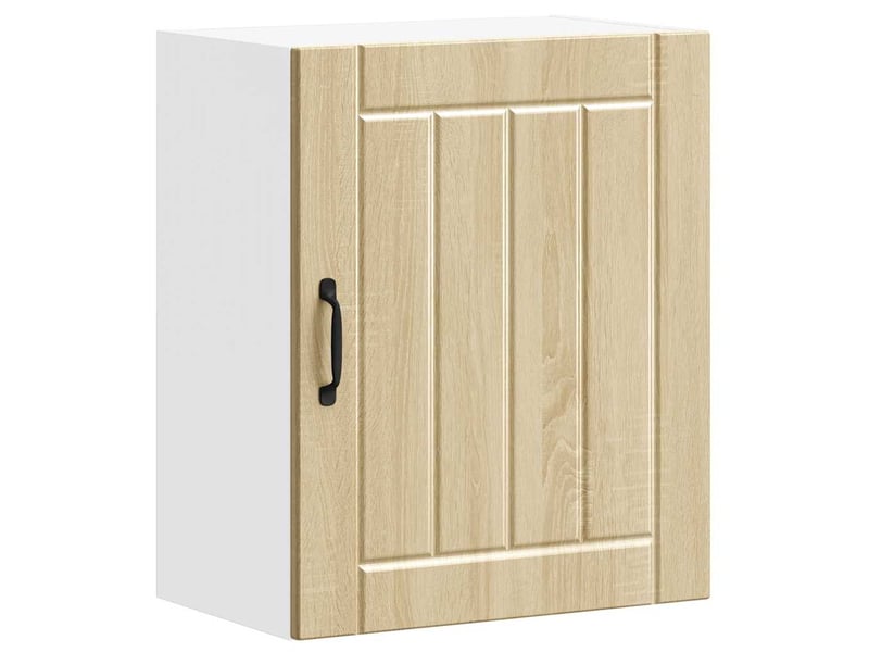 Meuble de rangement, armoire murale de cuisine lucca chêne sonoma bois ingénierie shl9120 - Conforama A