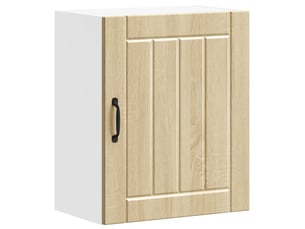Meuble de rangement, armoire murale de cuisine lucca chêne sonoma bois ingénierie shl9120