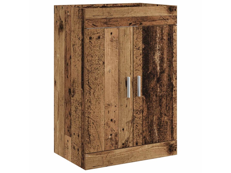  Meuble sous lavabo de salle de bain, commode bois ancien shl6464  - Conforama A