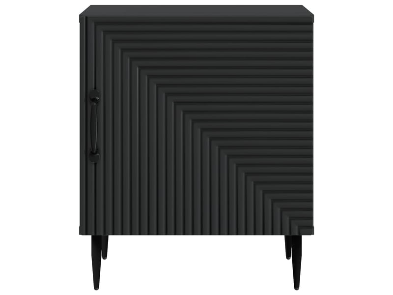  Table de chevet - cabinet de chevet - table de nuit noir 43 x 34,5 x 50 cm bois d'ingénierie  - Conforama D