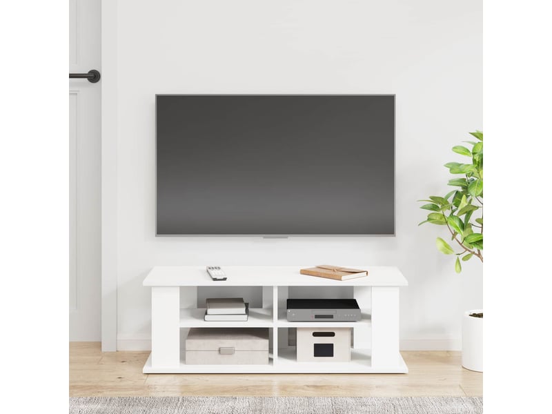  Support de télévision blanc 96x35x33,5 cm  - Conforama D