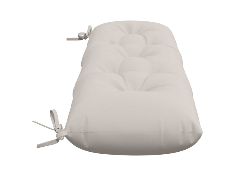 Lot de 2 coussins de banc, coussins d'assise vianen 100 % polyester blanc cf57636 - Conforama D
