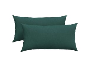 Lot de 2 coussins de canapé, coussins décoratifs tissu vert foncé 80 x 40 cm cf58991