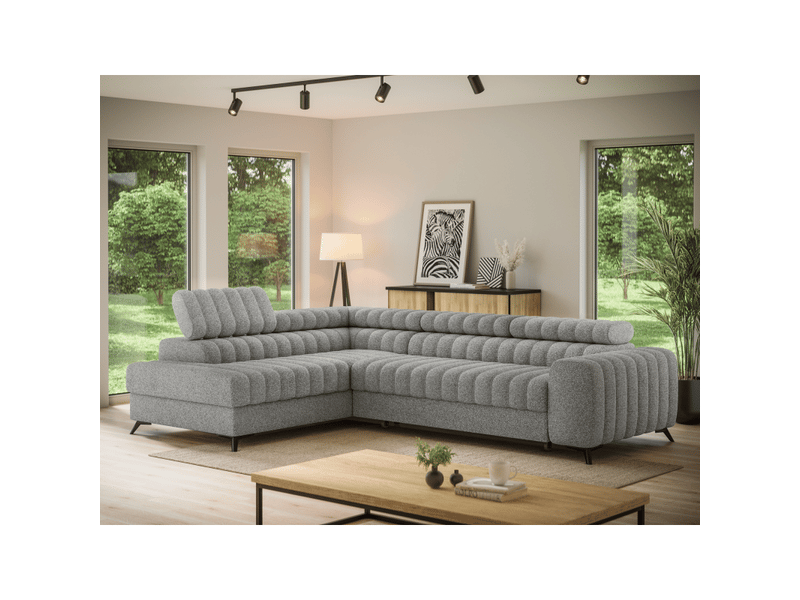  Canapé d'angle collection kanedojo coloris gris  - Conforama B