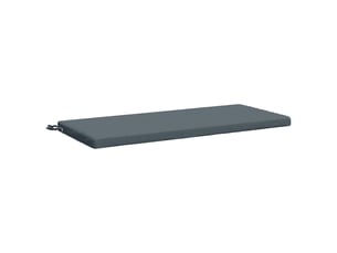 Coussin de banc, coussin d'assise, coussin de canapé soest 100 % polyester bleu 110 x 50 x 5 cm cf53055