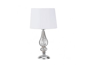 Lampe à poser fabrilamp cebrano e27 coloris chromé 55 x 30 x 30 cm