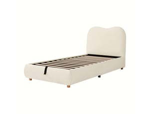 Lit coffre 90x190 cm SEYAKANY   coloris beige