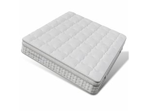 Matelas 160x200 cm BEAOK Ressorts ensachés + mousse soutien Medium épaisseur 25 cm