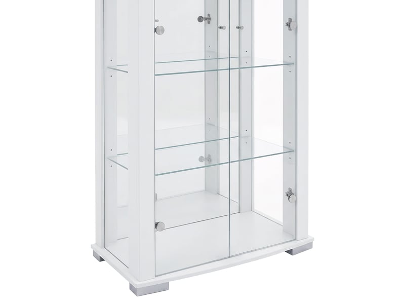 Vitrine avec serrure STELLA 2 coloris blanc - Conforama J