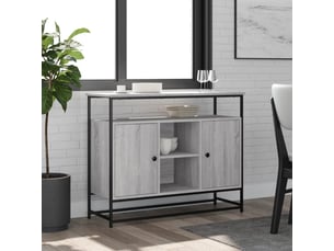 Buffet - bahut - meuble de rangement sonoma gris 100x35x80 cm bois d'ingénierie