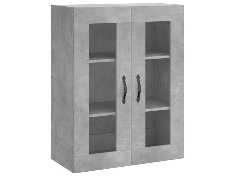  Buffet haut - bahut - meuble de rangement gris béton 69,5x34x180 cm bois d'ingénierie  - Conforama E