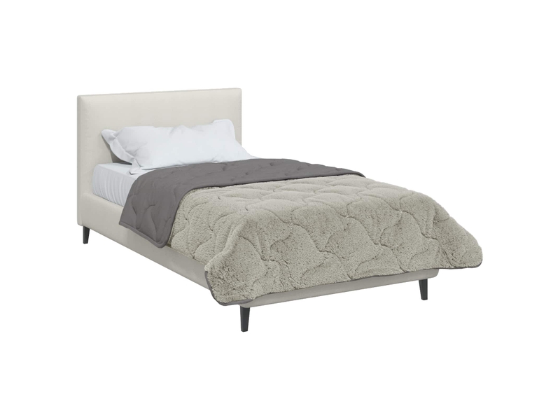  Duvet - couette complet toute l'année matelassé gris clair 155 x 220 cm  - Conforama C
