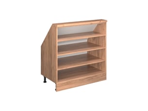 Vicco meuble sous pente, chêne de force doré, 80cm avec 4 compartiments