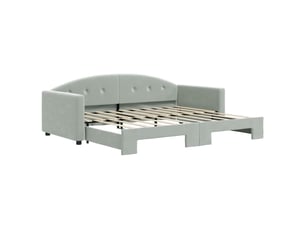 Lit simple 90x190 cm    coloris gris