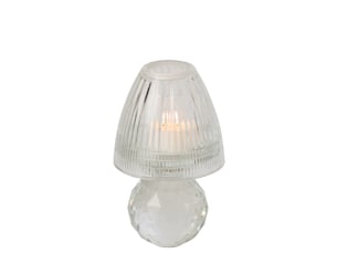 Photophore design en cristal célian 18cm transparent