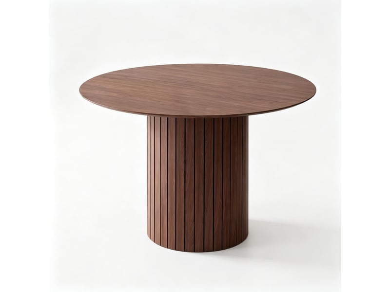  Table à manger ronde fonctionnelle, table minimaliste, design épuré  - Conforama A